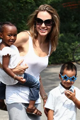 Angelina Jolie with children