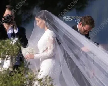 Kim Kardashian Givenchy wedding dress