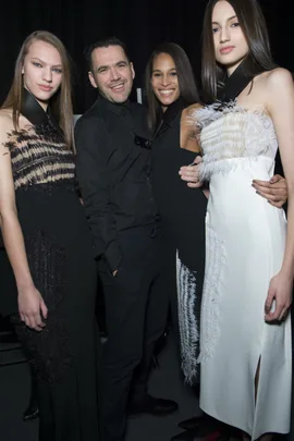 Roland Mouret with models