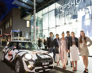 Models at Topshop Sydney Store