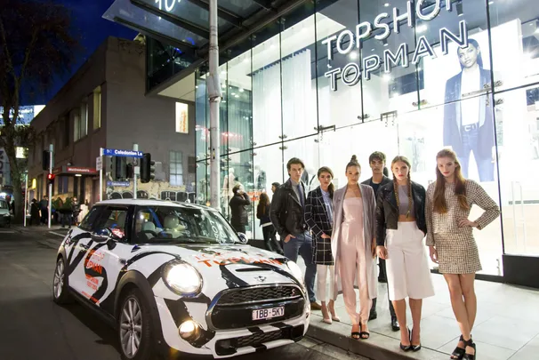 Models at Topshop Sydney Store