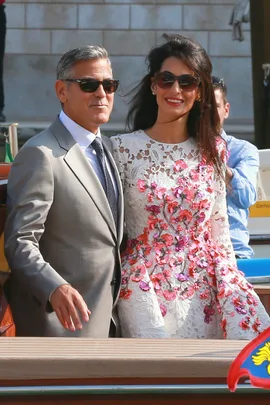 Amal Alamuddin and George Clooney