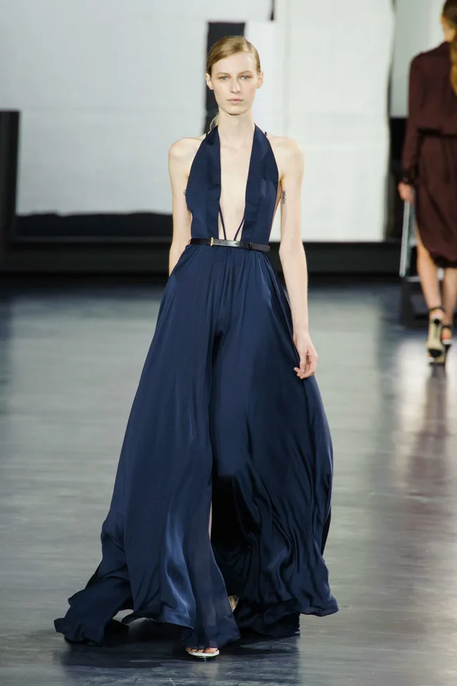 slim fit dress slacks Jason Wu // Black Satin Halter Dress – VSP Consignment