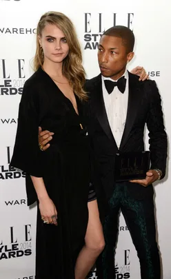 Cara Delevingne and Pharell Williams