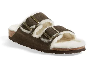 shearling birkenstocks