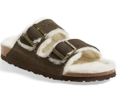 shearling birkenstocks