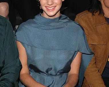 Emma Ferrer front row at Lanvin