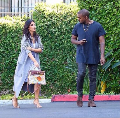 Kim Kardashians painted Birkin by North West