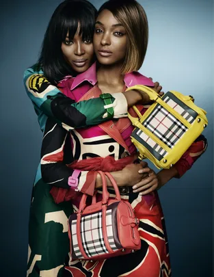 Naomi Campbell and Jourdan Dunn for Burberry