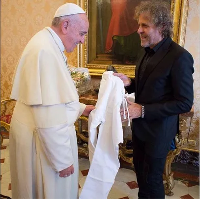 Diesel gifts Pope Francis new jeans