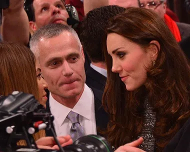 Beyonce and the Duchess of Cambridge at basketball game in New York