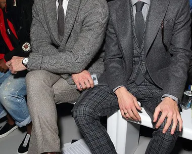 Models David Gandy and Oliver Cheshire at the Lou Dalton show