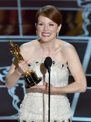 Julianne Moore was overwhelmed as she accepted her award