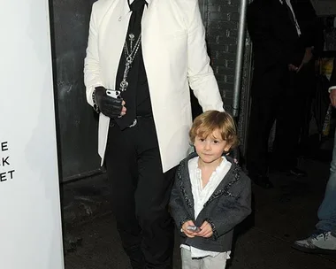 Karl Lagerfeld with Godson Hudson Kroenig