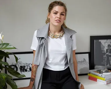 Belle Gibson at her home in Melbourne