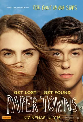 Cara Delevingne and Nat Wolff in the poster for Paper Towns