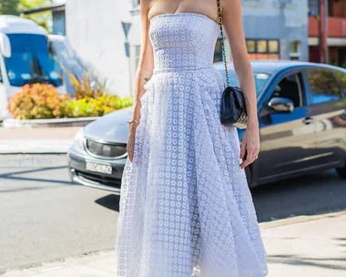 Nicole Trunfio wearing Toni Maticevski dress