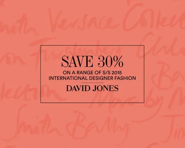 Advertorial: Save 30% on a range of designer fashion at David Jones