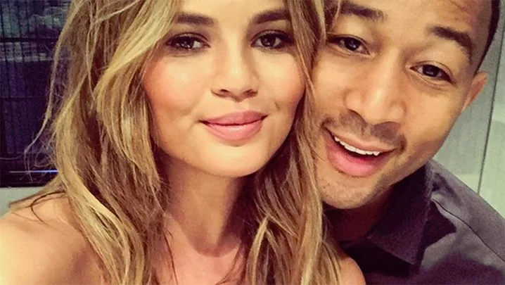 Chrissy Teigen and John Legend instagram selfie