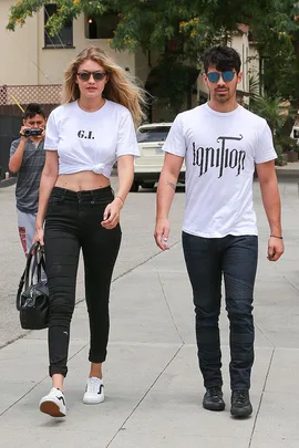 Gigi Hadid and Joe Jonas. Getty Images.