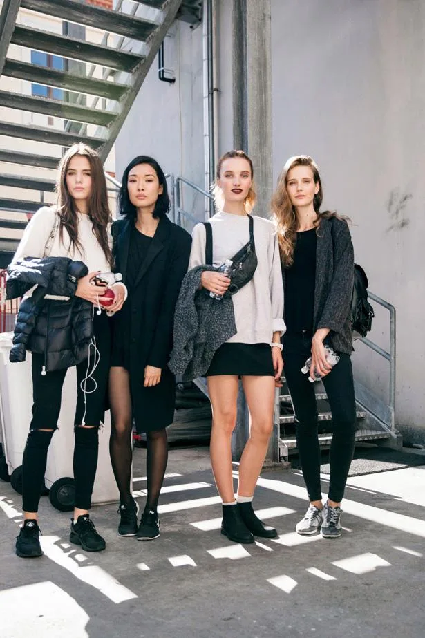 Models at Milan Fashion Week