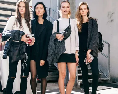 Models at Milan Fashion Week