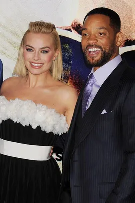 New Creepy Pics Of Margot Robbie And Will Smith In Costume Are Here