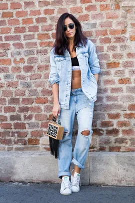 Denim street style.