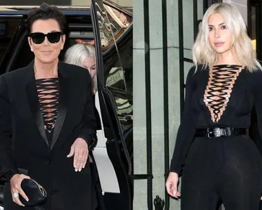 6 Times Kim Kardashian And Kris Jenner Wore The Same Thing