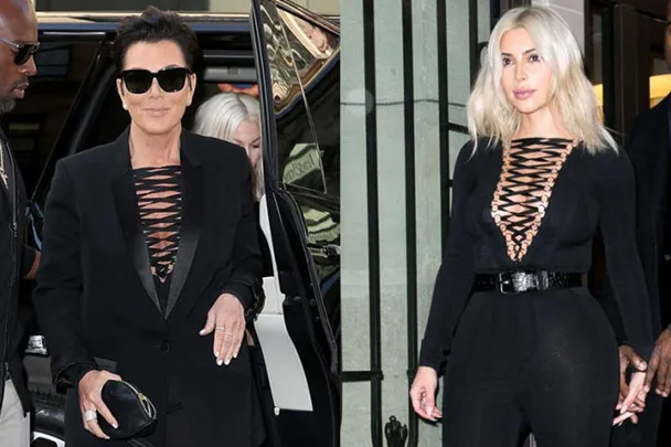 6 Times Kim Kardashian And Kris Jenner Wore The Same Thing