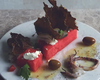 Calamari and Watermelon Salad