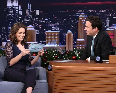 Tina Fey And Jimmy Fallon Play Celebrity Impersonations