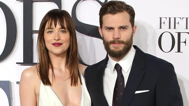 Dakota Johnson Jamie Dornan Fifty Shades Of Grey