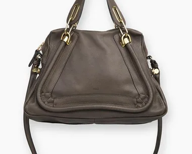 A chocolate brown Chloe Paraty bag