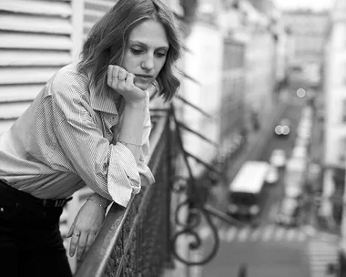 Fashion Editor Paris Balcony Dee Jenner Shirt Saint Laurent Jeans French Style