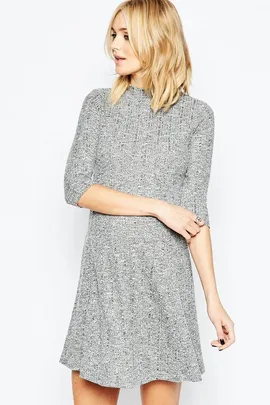 ASOS grey Maternity dress.