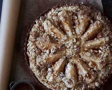 Pear, Chocolate And Ricotta Tart