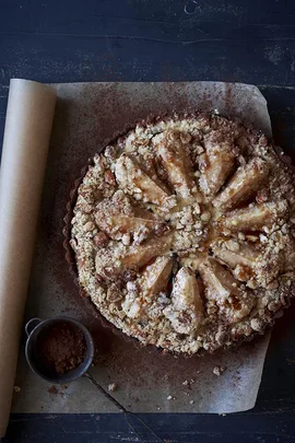 Pear, Chocolate And Ricotta Tart