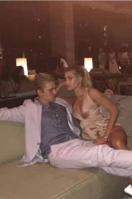 Hailey Baldwin and Justin Bieber on Instagram.