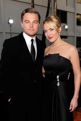 Kate Winslet and Leonardo DiCaprio at The Golden Globe Awards 2009