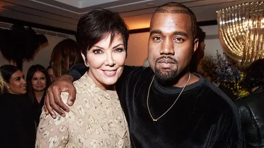 Kris Jenner and Kanye West.