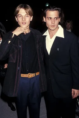 Leonardo DiCaprio and Johnny Depp at the Los Angeles premiere of What's Eating Gilbert Grape