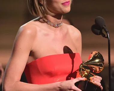 Taylor Swift at the 2016 Grammy Awards.