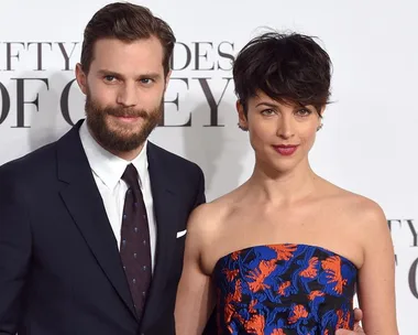 Jamie Dornan and Amelia Warner at the 2014 Arqiva British Academy Television Awards.