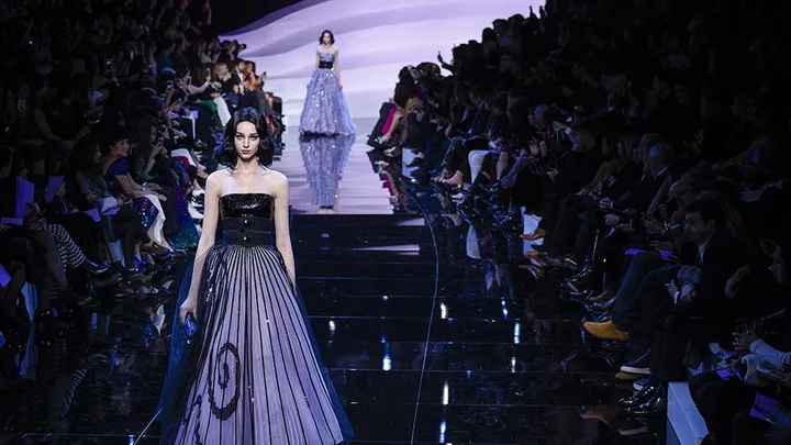 Giorgio Armani runway.