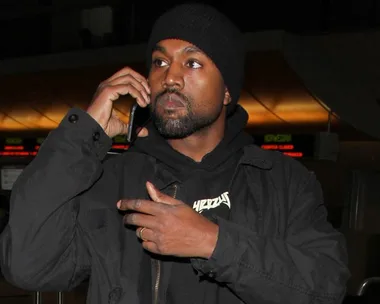 Kanye West at LAX in February