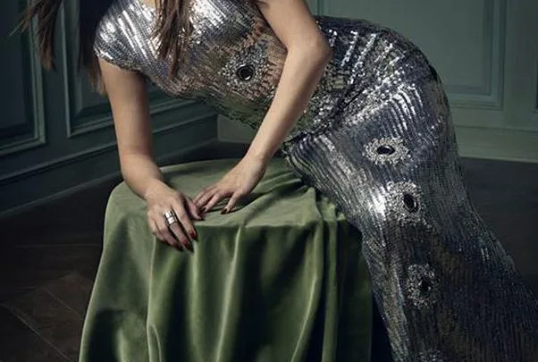 Selena Gomez' 2016 Vanity Fair Oscar Party portrait, by Mark Seliger