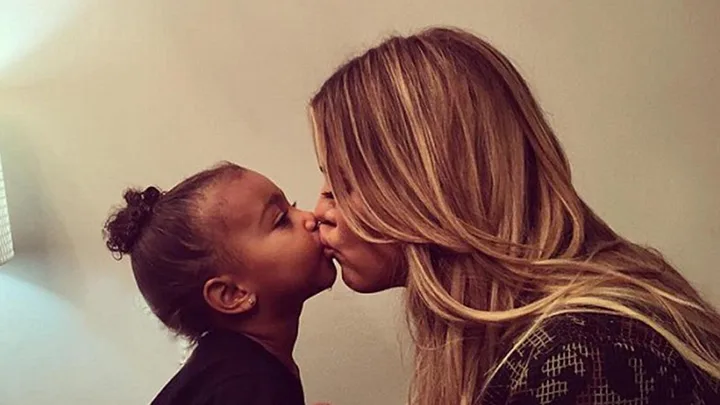 khloe kardashian and north west