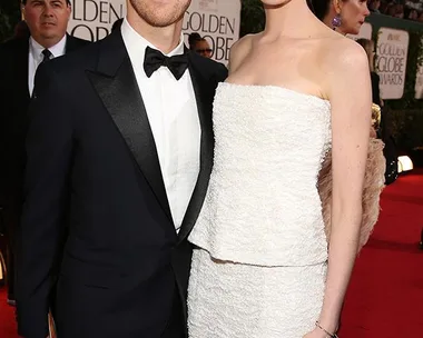 Anne Hathaway and Adam Shulman.