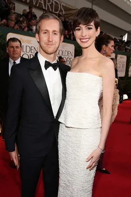 Anne Hathaway and Adam Shulman.